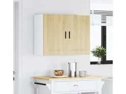 Sale vidaXL Küchen-Hängeschrank Porto Sonoma-Eiche Holzwerkstoff 854070 Sonoma Eiche