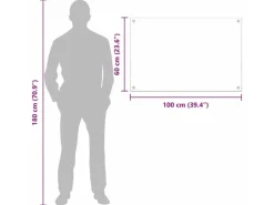 vidaXL Küchenrückwand 2 pcs 100 x 60 cm Gehärtetes Glas 3415457< Küchenrückwände
