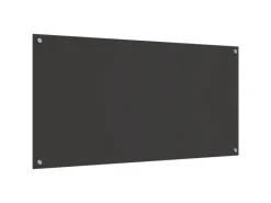 Hot vidaXL Küchenrückwand 120 x 60 x 0,6 cm Gehärtetes Glas 42001315 Dunkelgrau