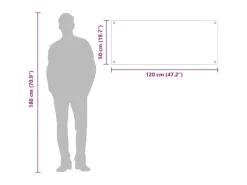 vidaXL Küchenrückwand 120 x 50 x 0,6 cm Gehärtetes Glas 42001314< Küchenrückwände