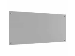 Hot vidaXL Küchenrückwand 110 x 50 x 0,6 cm Gehärtetes Glas 42001305 Hellgrau