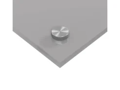 Hot vidaXL Küchenrückwand 110 x 50 x 0,6 cm Gehärtetes Glas 42001305 Hellgrau