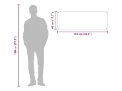 vidaXL Küchenrückwand 110 x 40 x 0,6 cm Gehärtetes Glas 42001298< Küchenrückwände
