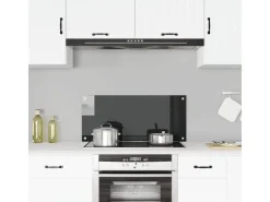 vidaXL Küchenrückwand 90x40 cm Hartglas 249487 Schwarz