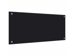 vidaXL Küchenrückwand 90x40 cm Hartglas 249487 Schwarz