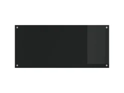 Outlet vidaXL Küchenrückwand 110 x 50 x 0,6 cm Gehärtetes Glas 42001299 Schwarz