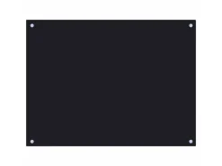 Clearance vidaXL Küchenrückwand 80x60 cm Hartglas 249486 Schwarz