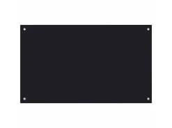Outlet vidaXL Küchenrückwand 100x60 cm Hartglas 249492 Schwarz