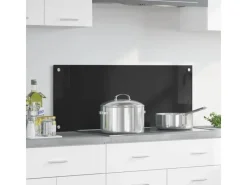 Discount vidaXL Küchenrückwand 100 x 40 cm Gehärtetes Glas 42018041 Schwarz