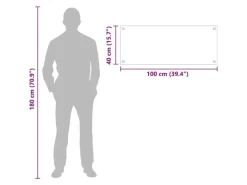 Discount vidaXL Küchenrückwand 100 x 40 cm Gehärtetes Glas 42018041 Schwarz
