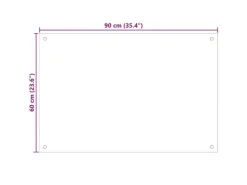 vidaXL Küchenrückwand 90x60 cm Hartglas 249489< Küchenrückwände