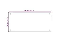 Küchenrückwände<vidaXL Küchenrückwand 90×40 cm Hartglas 249472