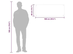 Küchenrückwände<vidaXL Küchenrückwand 100×40 cm Hartglas 249475