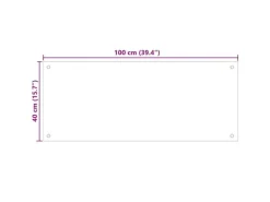 Küchenrückwände<vidaXL Küchenrückwand 100×40 cm Hartglas 249475