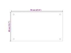 Online vidaXL Küchenrückwand 70×40 cm Hartglas 249466 Transparent