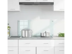 New vidaXL Küchenrückwand 90 x 40 cm Gehärtetes Glas 42018014 Weiß