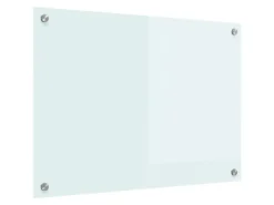 vidaXL Küchenrückwand 70 x 50 cm Gehärtetes Glas 42018009 Weiß