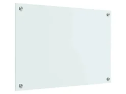 vidaXL Küchenrückwand 70 x 50 cm Gehärtetes Glas 42018009 Weiß