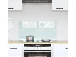 Best vidaXL Küchenrückwand 80 x 40 cm Gehärtetes Glas 42018011 Weiß