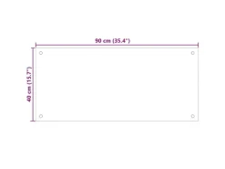 Küchenrückwände<vidaXL Küchenrückwand 90x40 cm Hartglas 249457