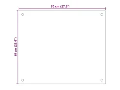 Sale vidaXL Küchenrückwand 70x60 cm Hartglas 249453 Weiß
