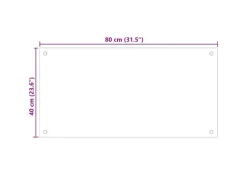 vidaXL Küchenrückwand 80x40 cm Hartglas 249454< Küchenrückwände