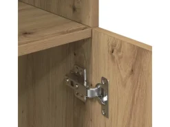 New vidaXL Küchenschrank Artisan-Eiche 57x41,5x131,5 cm Holzwerkstoff 860129 Eiche Handbeschlagen