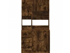 Kücheninseln|Küchenschränke<vidaXL Küchenschrank Räuchereiche 95x50x180 cm Holzwerkstoff