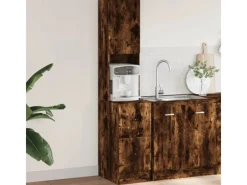 Pantryküchen<vidaXL Küchenschrank Räuchereiche 35x50x180 cm Holzwerkstoff
