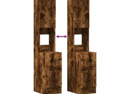 Pantryküchen<vidaXL Küchenschrank Räuchereiche 35x50x180 cm Holzwerkstoff