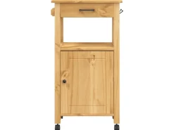 vidaXL Küchenwagen MONZA 48x40x90 cm Massivholz Kiefer Modell 9< Servierwagen|Küchenschränke