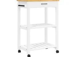Hot vidaXL Küchenwagen MONZA 60x40x90 cm Massivholz Kiefer Modell 8