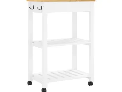 Hot vidaXL Küchenwagen MONZA 60x40x90 cm Massivholz Kiefer Modell 8