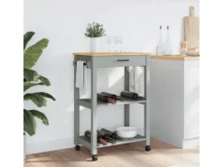 vidaXL Küchenwagen MONZA 60x40x90 cm Massivholz Kiefer Modell 2