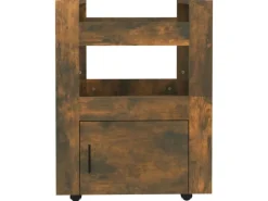 Best vidaXL Küchenwagen Räuchereiche 60x45x80 cm Holzwerkstoff