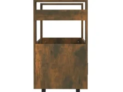 Best vidaXL Küchenwagen Räuchereiche 60x45x80 cm Holzwerkstoff
