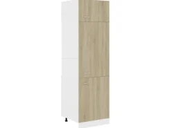 Online vidaXL Kühlumbauschrank Sonoma-Eiche 60x57x207 cm Holzwerkstoff Modell 1