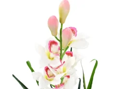 Töpfe<vidaXL Künstliche Cymbidium Orchideenpflanze mit Topf 100 cm Grün