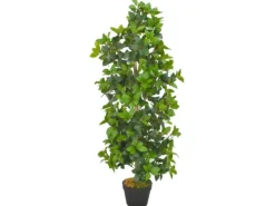 vidaXL Künstliche Pflanze Lorbeerbaum mit Topf Grün 120 cm< Töpfe