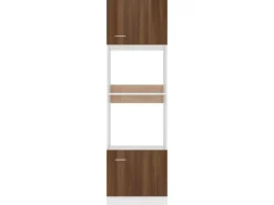 Discount vidaXL Mikrowellenumbauschrank Braun Eichen-Optik 60x57x207 cm
