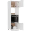 Clearance vidaXL Mikrowellenumbauschrank Weiß 60x57x207 cm Holzwerkstoff