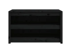 Kühlschränke<vidaXL Outdoor-Küchenschrank Schwarz 106x55x64 cm Massivholz Kiefer