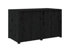 Kühlschränke<vidaXL Outdoor-Küchenschrank Schwarz 106x55x64 cm Massivholz Kiefer