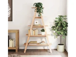 vidaXL Regal mit 5 Böden A-Form 110x40x180,5 cm Massivholz Kiefer< Küchenregale
