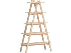 vidaXL Regal mit 5 Böden A-Form 110x40x180,5 cm Massivholz Kiefer< Küchenregale