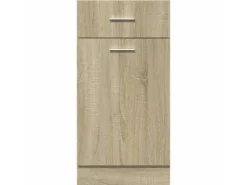 vidaXL Schubunterschrank Sonoma-Eiche 40x46x81,5 cm Holzwerkstoff< Küchenschränke