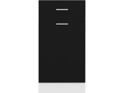 vidaXL Schubunterschrank Schwarz 40x46x81,5 cm Holzwerkstoff< Küchenschränke