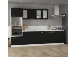 vidaXL Schubunterschrank Schwarz 40x46x81,5 cm Holzwerkstoff< Küchenschränke