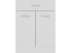 Discount vidaXL Schubunterschrank Weiß 60x46x81,5 cm Holzwerkstoff