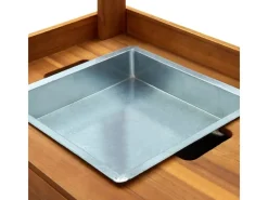 Servierwagen|Schneidebretter<vidaXL Servierwagen Akazienolz Massiv 92 x 43,5 x 141,5 cm